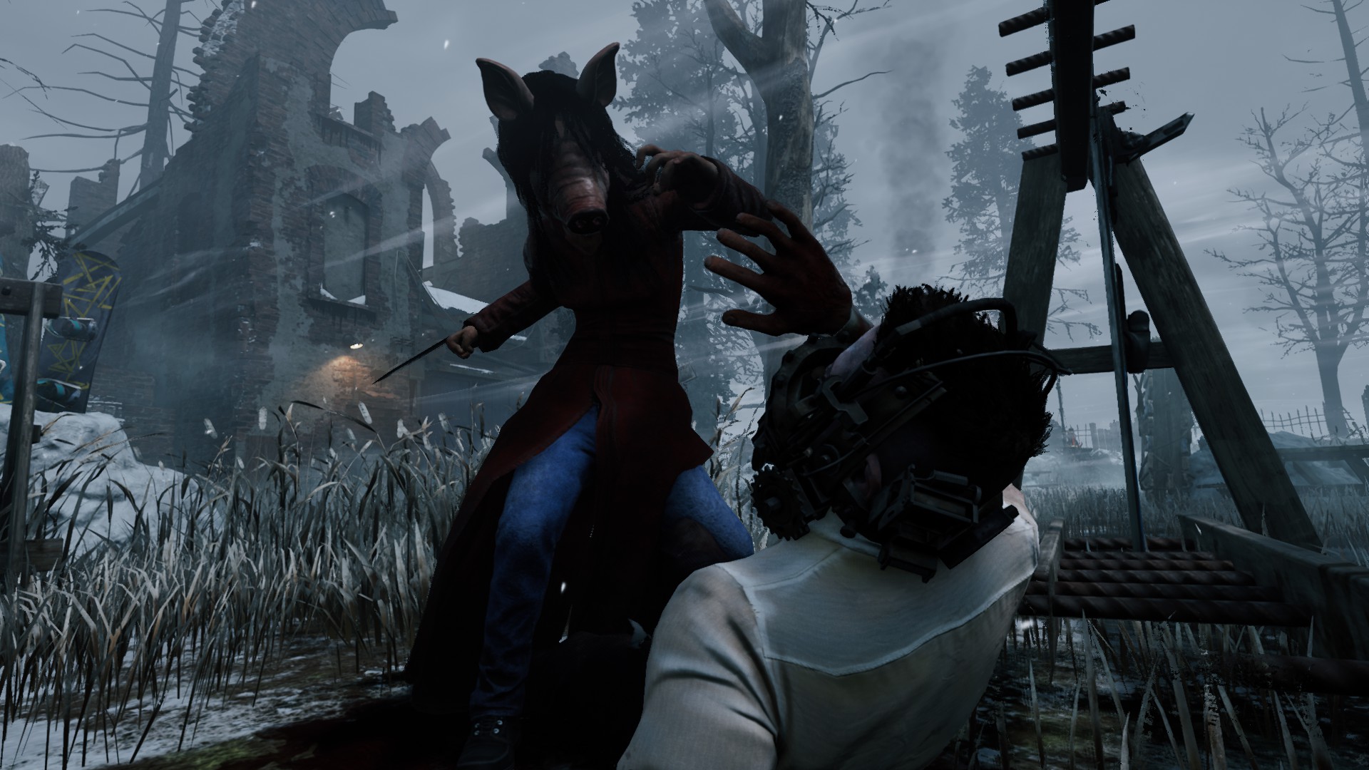 A screenshot of David King getting moried by Amanda Young